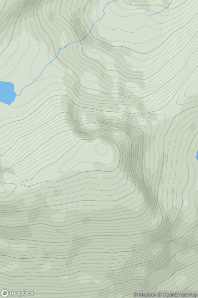 Thumbnail image for Sron Garbh [Loch Duich to Cannich] showing contour plot for surrounding peak